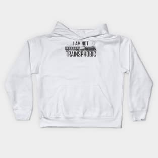 I Am Not Trainsphobic Kids Hoodie